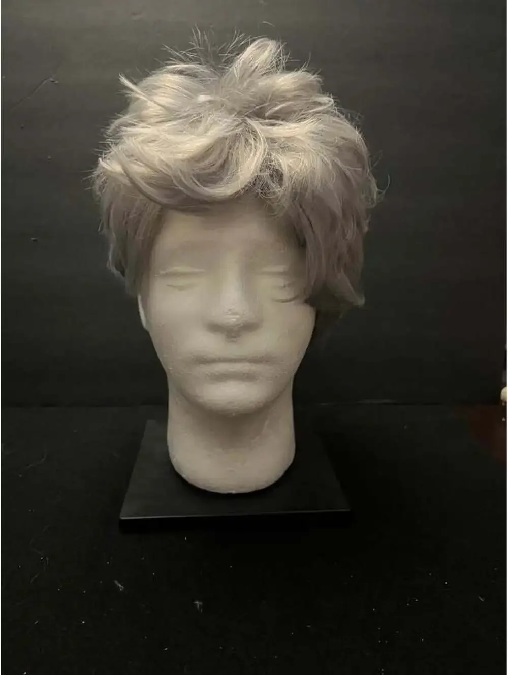 Short Silver Grey Wavy Wig